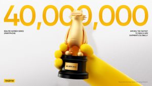 realme_40M Global Shipment Milestone poster