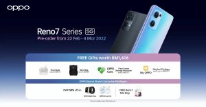 Pre-Order the New OPPO Reno7 Series for Free Gifts Worth RM1,406!