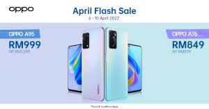 OPPO A95 and A76 Flash Sale