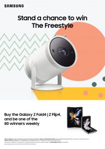 Galaxy Z Flip4 and Galaxy Z Fold4 Offer_Win The Freestyle_KV