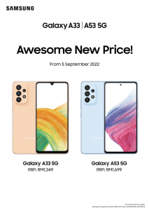 Media Alert_Awesome Innovation Made for All, the Galaxy A33 5G and Galaxy A53 5G is Now Even More Affordable_KV