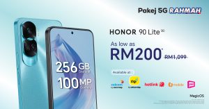 Pakej 5G Rahmah HONOR 90 Lite