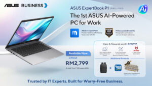 ASUS’ AI-Powered Business Laptop Arrives at Retail Stores – The ExpertBook Series Now Available with Intel® Core™ 5 Processor 210H Configuration