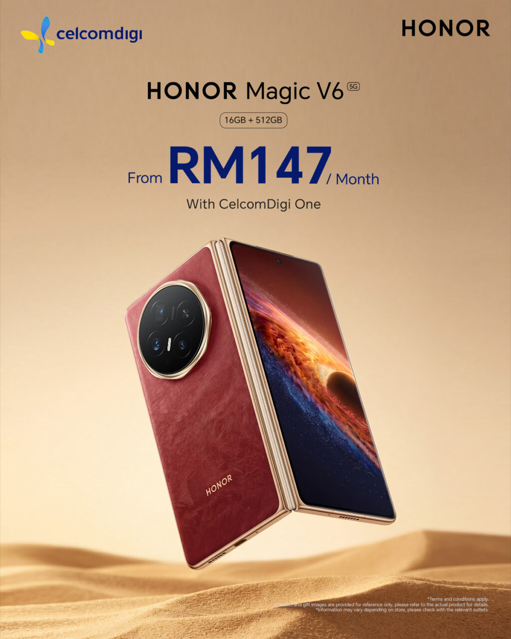 HONOR Magic V6 CelcomDigi Plan